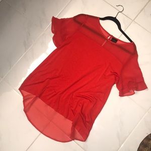 Red blouse